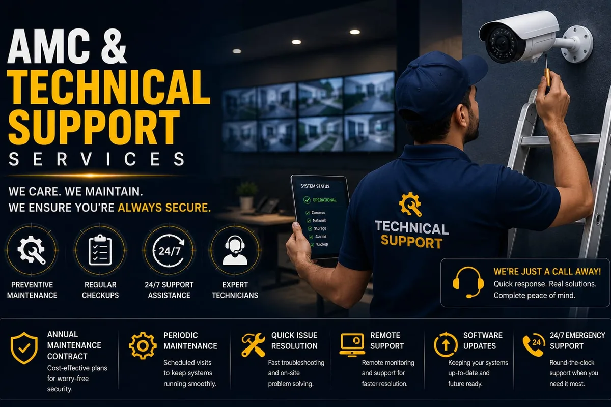 The SS SecurSys team at work — monitoring and maintaining customer security systems